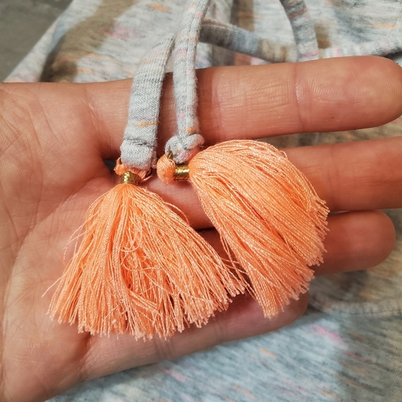 Lilly Pulitzer Zia mini skirt. Heathered grey space dyed, orange, pink. Size XS - Picture 7 of 12